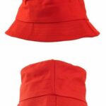 Bucket hat rood