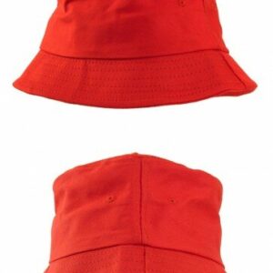 Bucket hat rood